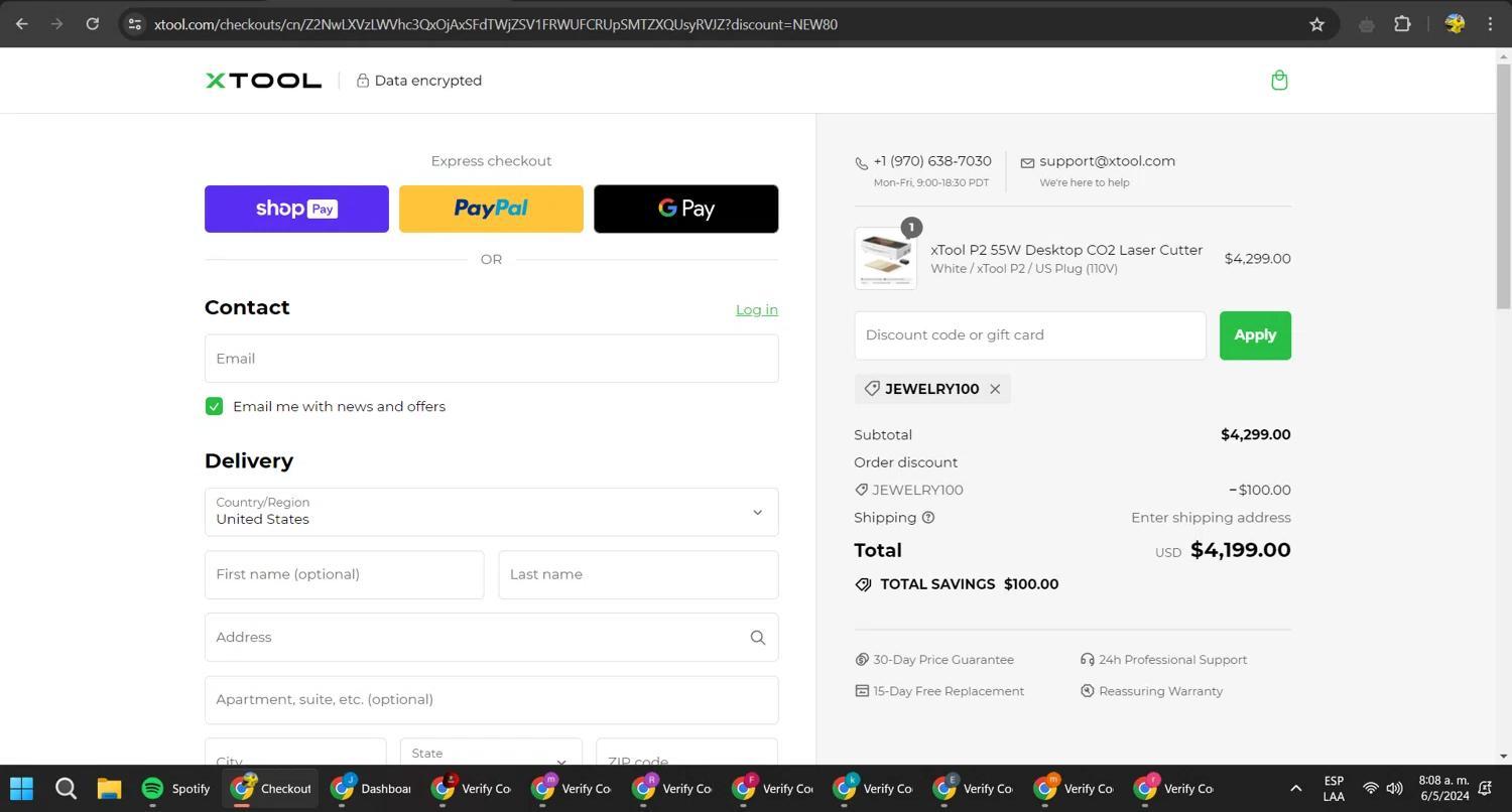 How to apply XTool coupon code