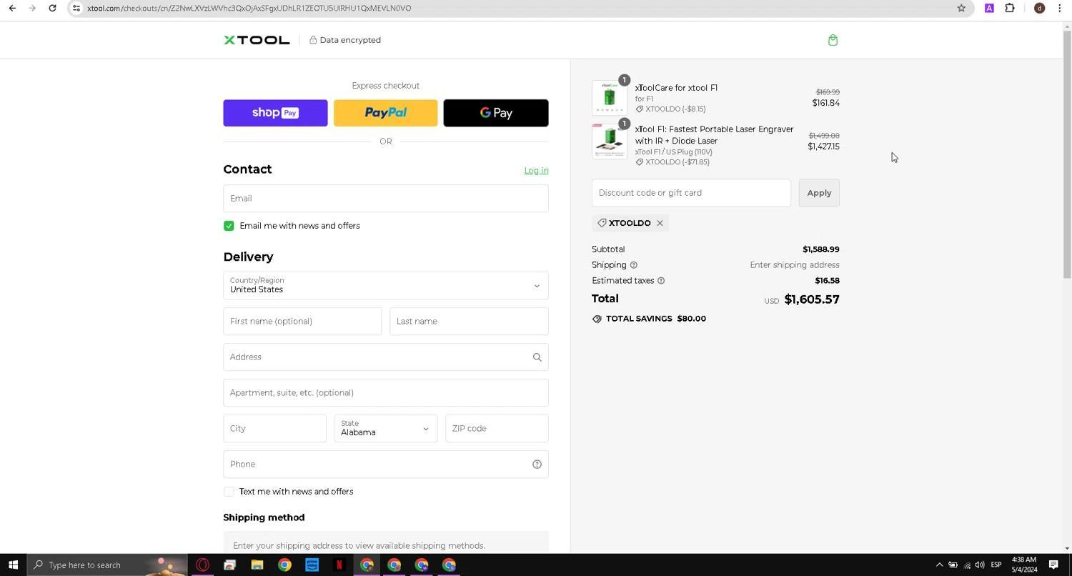 How to apply XTool coupon code